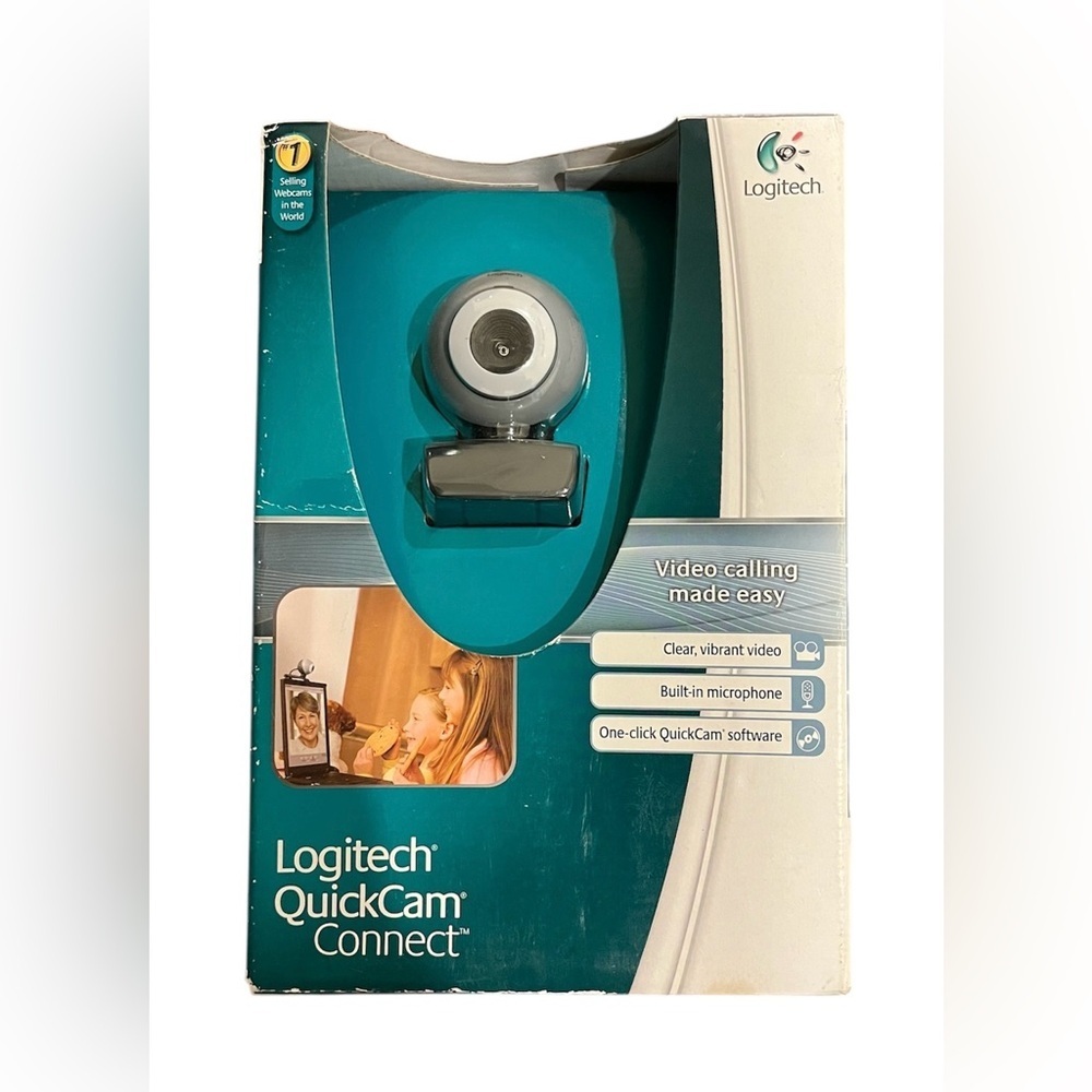 Logitech Quickcam Connect E2500 Webcam USB Video Microphone NEW
